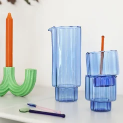 Carafe Bloom Verre/ Verre - 0,9L / H 20,5 Cm - & Klevering