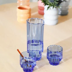 Carafe Bloom Verre/ Verre - 0,9L / H 20,5 Cm - & Klevering