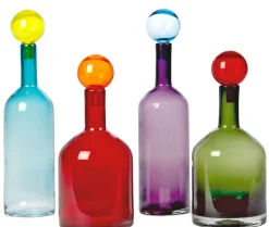 Carafe Bubbles & Bottles Verre/ Verre - Set De 4 / H 44 Cm - Pols Potten