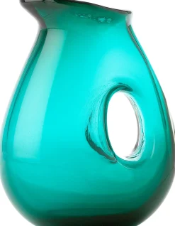 Carafe Jug With Hole Verre Vert 1 Litre - Pols Potten