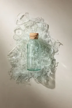 Carafe Recycled Verre Transparent / 1 L - Verre Recycle & Liege - Eva Solo