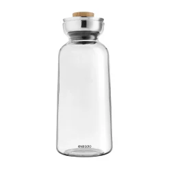 Carafe Silhouette Verre Transparent / 1 L - Bouchon Hermetique Stoppe-Goutte - Eva Solo