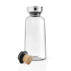 Carafe Silhouette Verre Transparent / 1 L - Bouchon Hermetique Stoppe-Goutte - Eva Solo