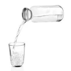 Carafe Silhouette Verre Transparent / 1 L - Bouchon Hermetique Stoppe-Goutte - Eva Solo