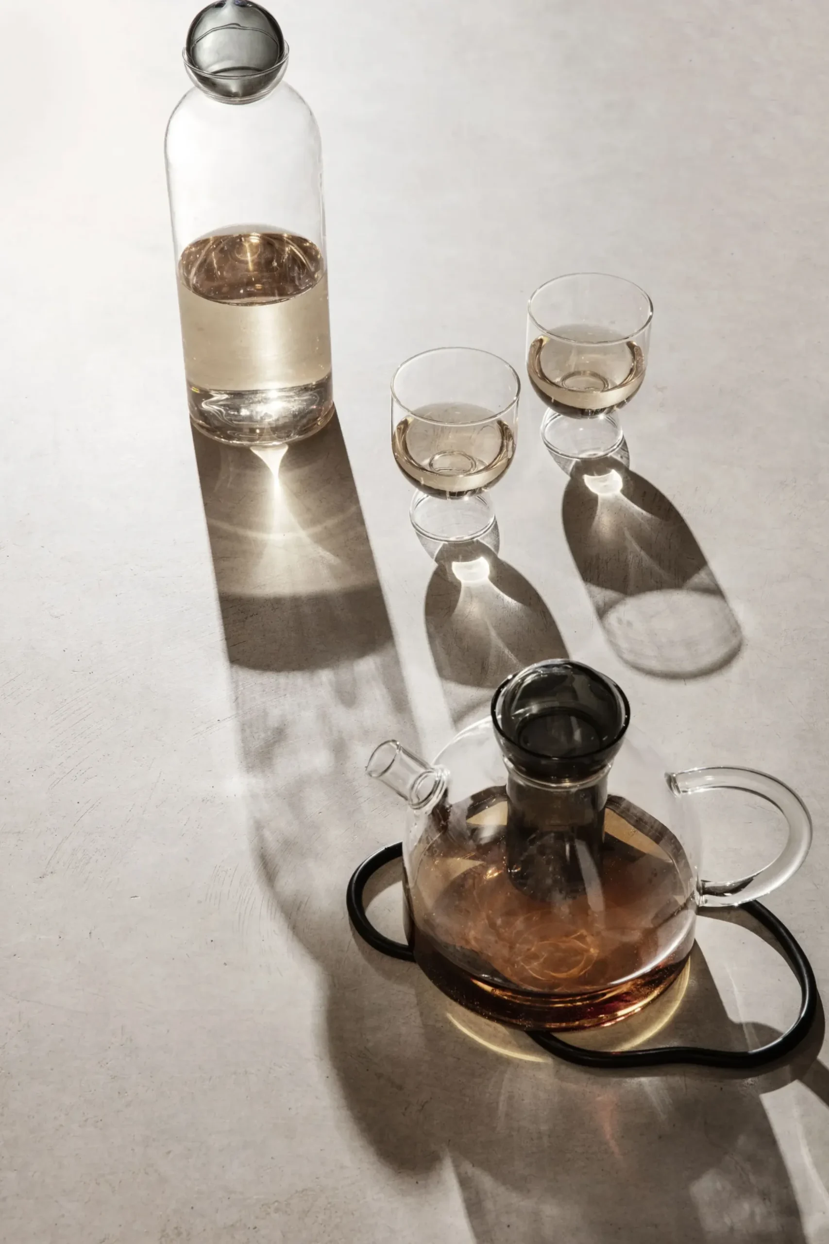 Carafe Still Verre Transparent / 1,4 L - Verre Souffle Bouche - Ferm Living