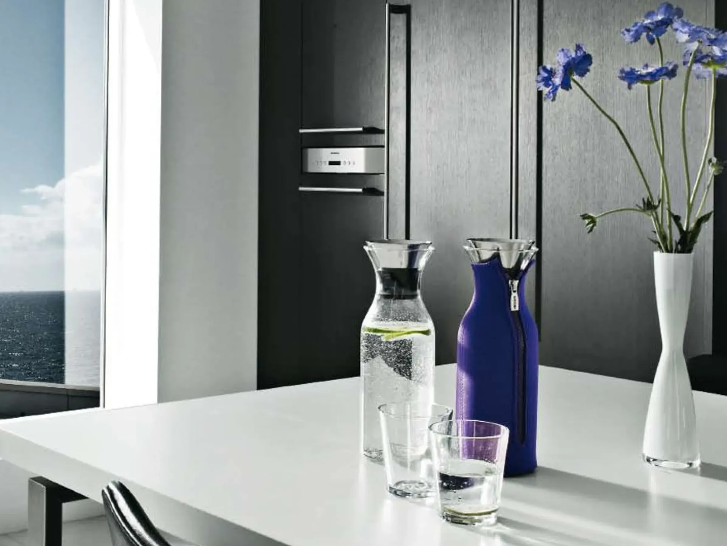 Carafe Stoppe-Goutte Metal Verre1L / Sans Fourreau - Eva Solo
