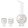 Carafe Twenty Tank Verre Argent Transparent / + 2 Verres - Edition Limitee 20Eme Anniversaire - Tom Dixon