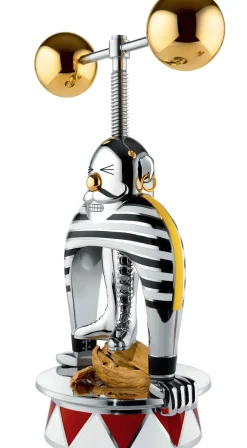 Casse-Noix Strongman Metal Or Argent / Circus - Edition Limitee Numerotee - Alessi