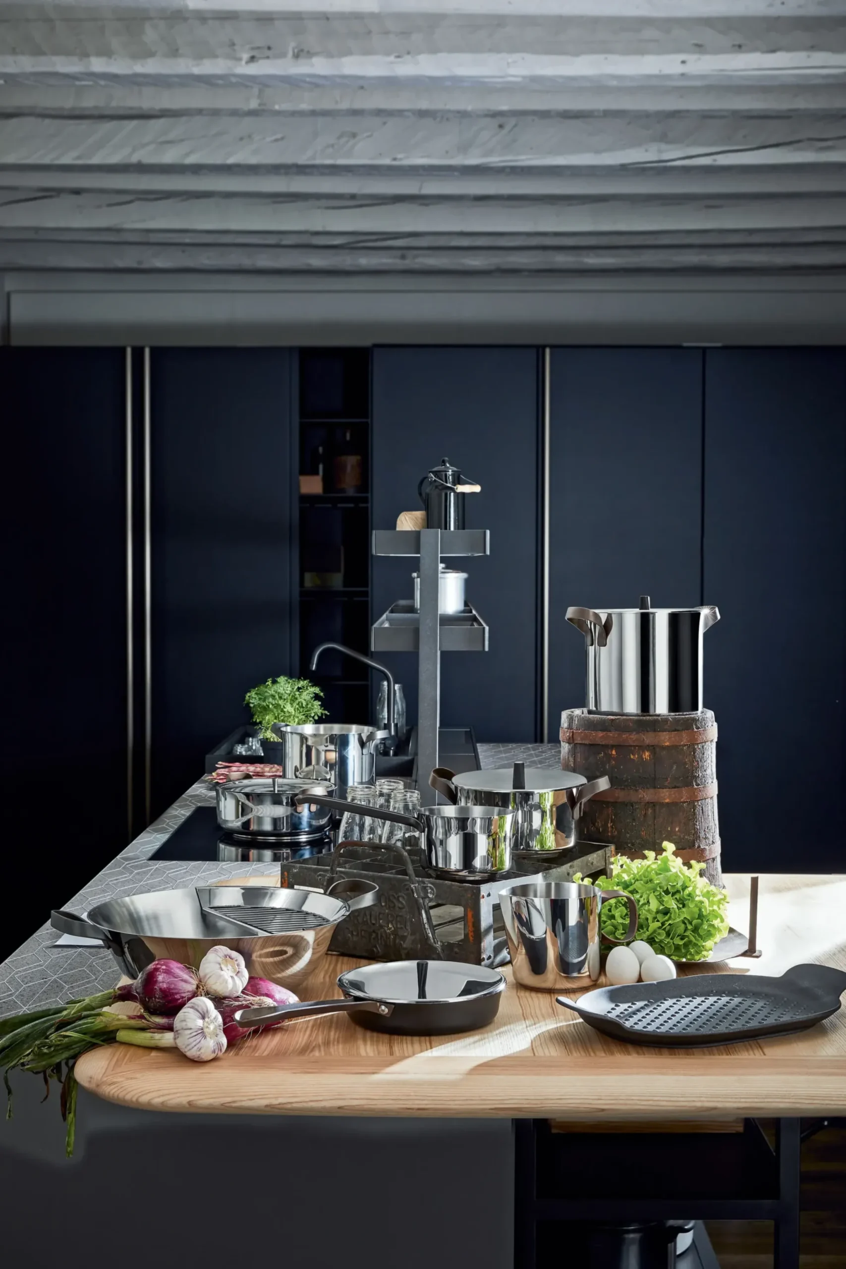 Casserole Edo Metal / Avec Long Manche - H 11 Cm - 1 L - Alessi