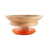 Centre De Table / By Ettore Sottsass Orange Bois Naturel / Alessi 100 Values Collection - Alessi