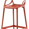 Chaise De Bar Masters Plastique Orange / H 65 Cm - Kartell