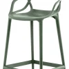 Chaise De Bar Masters Plastique Vert / H 65 Cm - Kartell