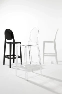 Chaise De Bar One More Plastique Transparent / H 65Cm - Kartell