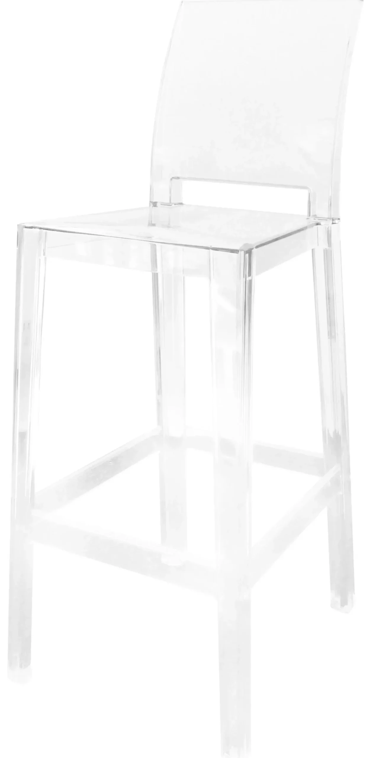 Chaise De Bar One More Please Plastique Transparent / H 75Cm - Kartell