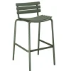 Chaise De Bar Reclips Plastique Vert / H 76 Cm - Plastique Recycle - Houe