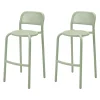 Chaise De Bar Toni Barfly Metal/ H 82,3 Cm - Set De 2 / Aluminium Perfore - Fatboy