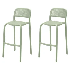 Chaise De Bar Toni Barfly Metal/ H 82,3 Cm - Set De 2 / Aluminium Perfore - Fatboy