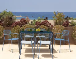 Chaise Empilable Apero Metal Rouge - Emu