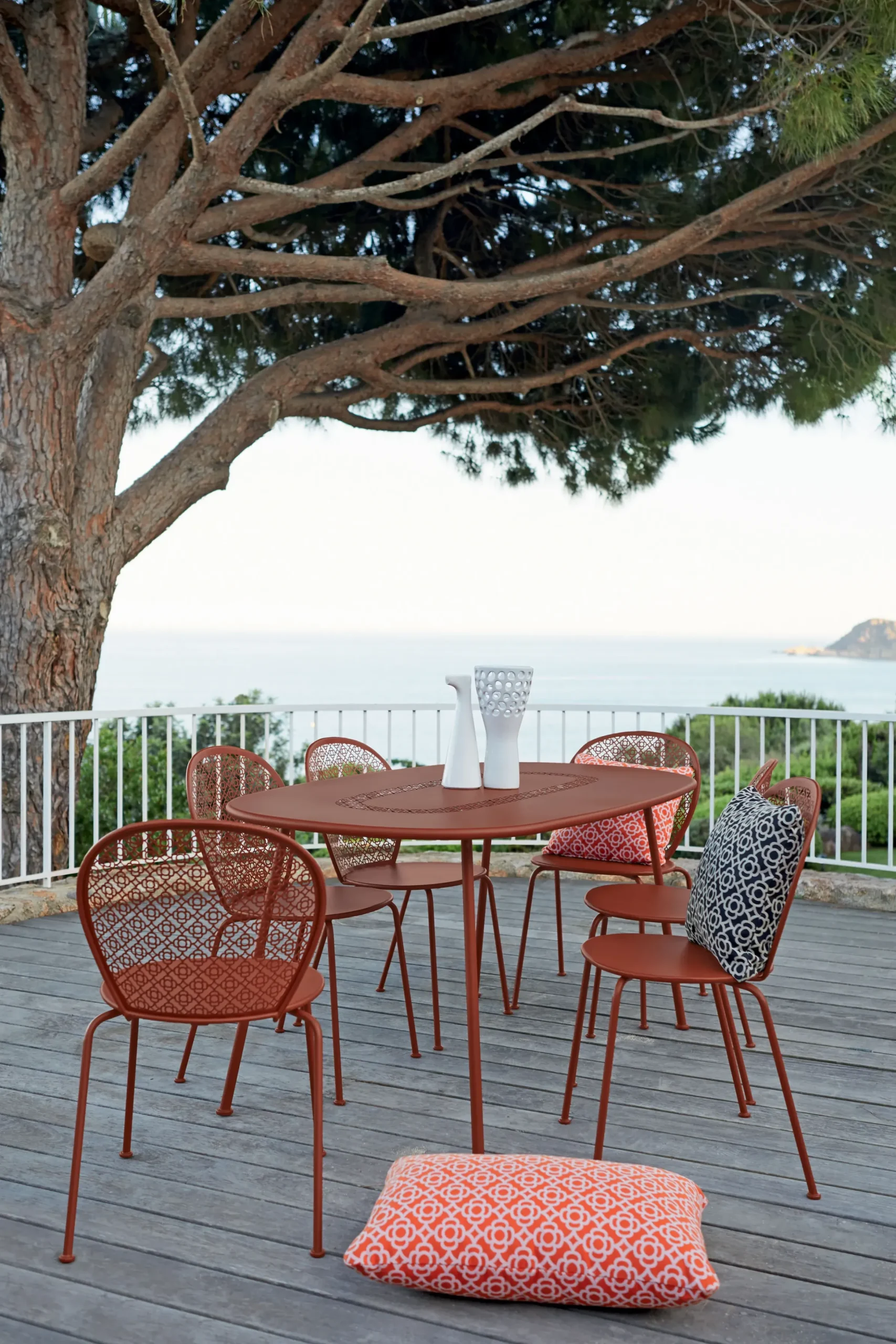 Chaise Empilable Lorette Metal Bleu - Fermob