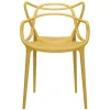 Chaise Empilable Masters Plastique Jaune Beige - Kartell