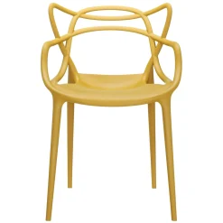 Chaise Empilable Masters Plastique Jaune Beige - Kartell