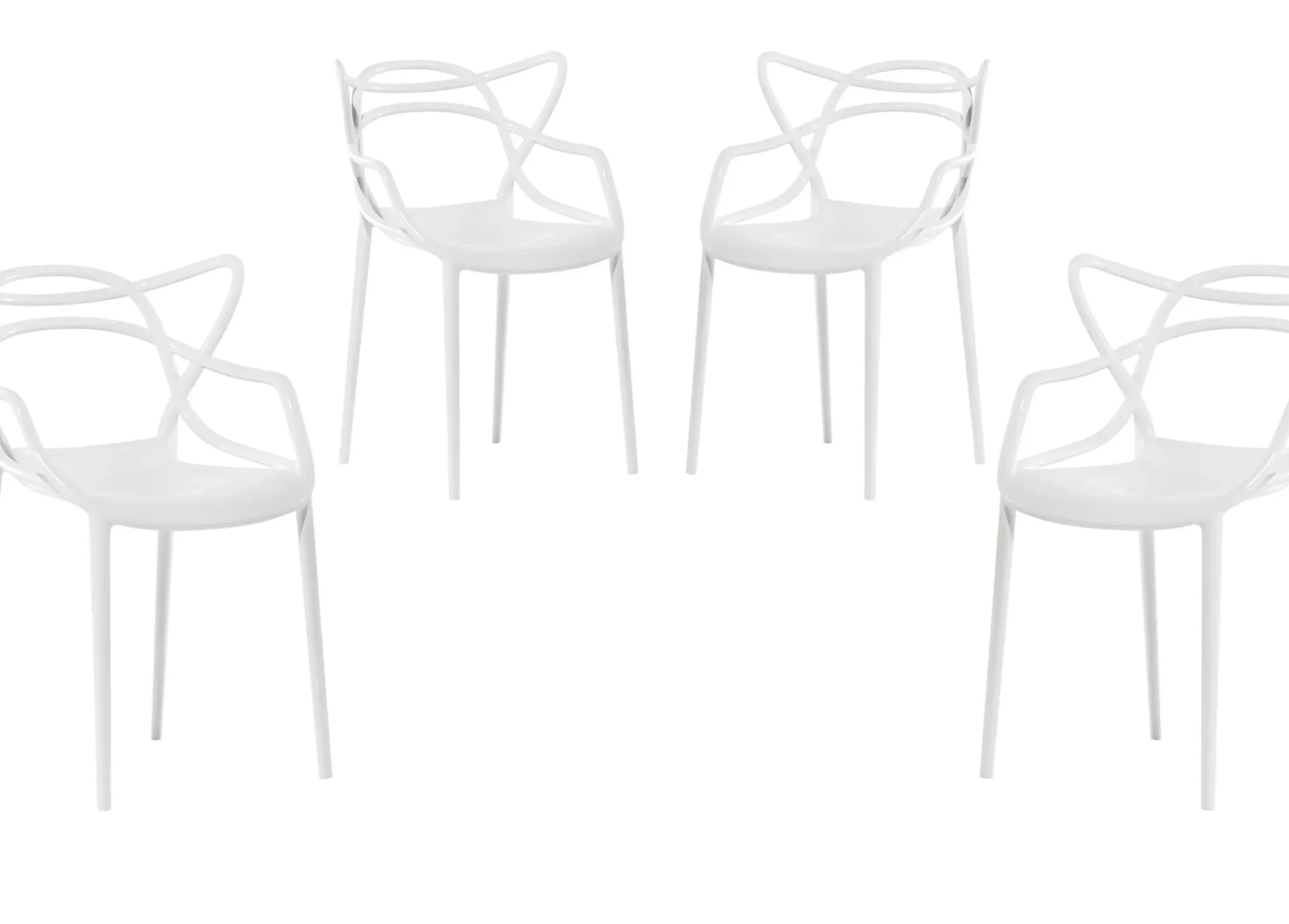 Chaise Empilable Masters Plastique/ Lot De 4 - Kartell