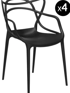 Chaise Empilable Masters Plastique/ Lot De 4 - Kartell