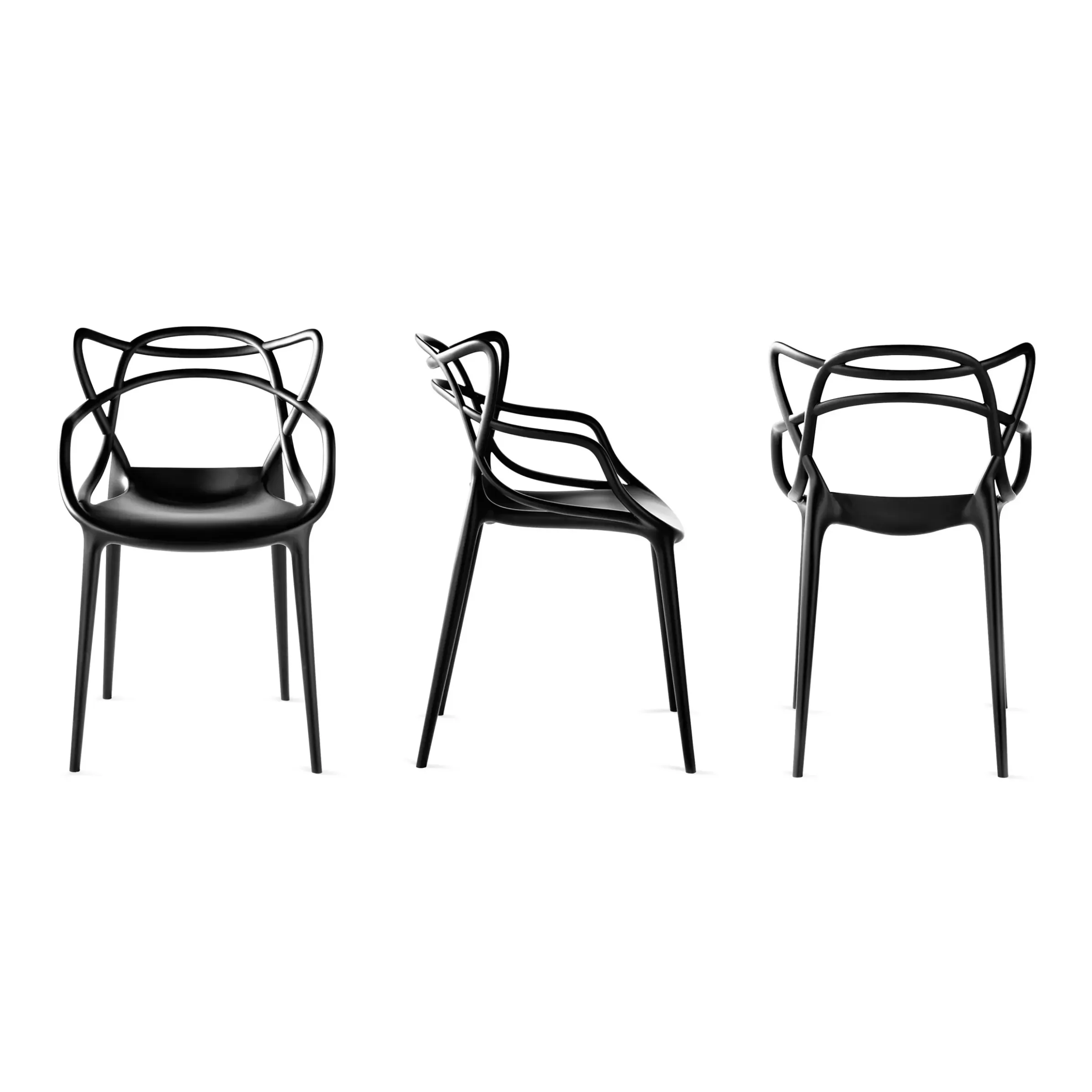 Chaise Empilable Masters Plastique/ Lot De 4 - Kartell