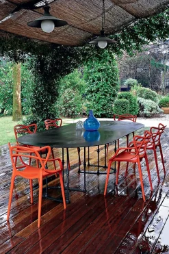 Chaise Empilable Masters Plastique Rouge - Kartell
