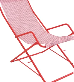 Chaise Longue Pliable Bahama Metal Metal & Tissu - Emu