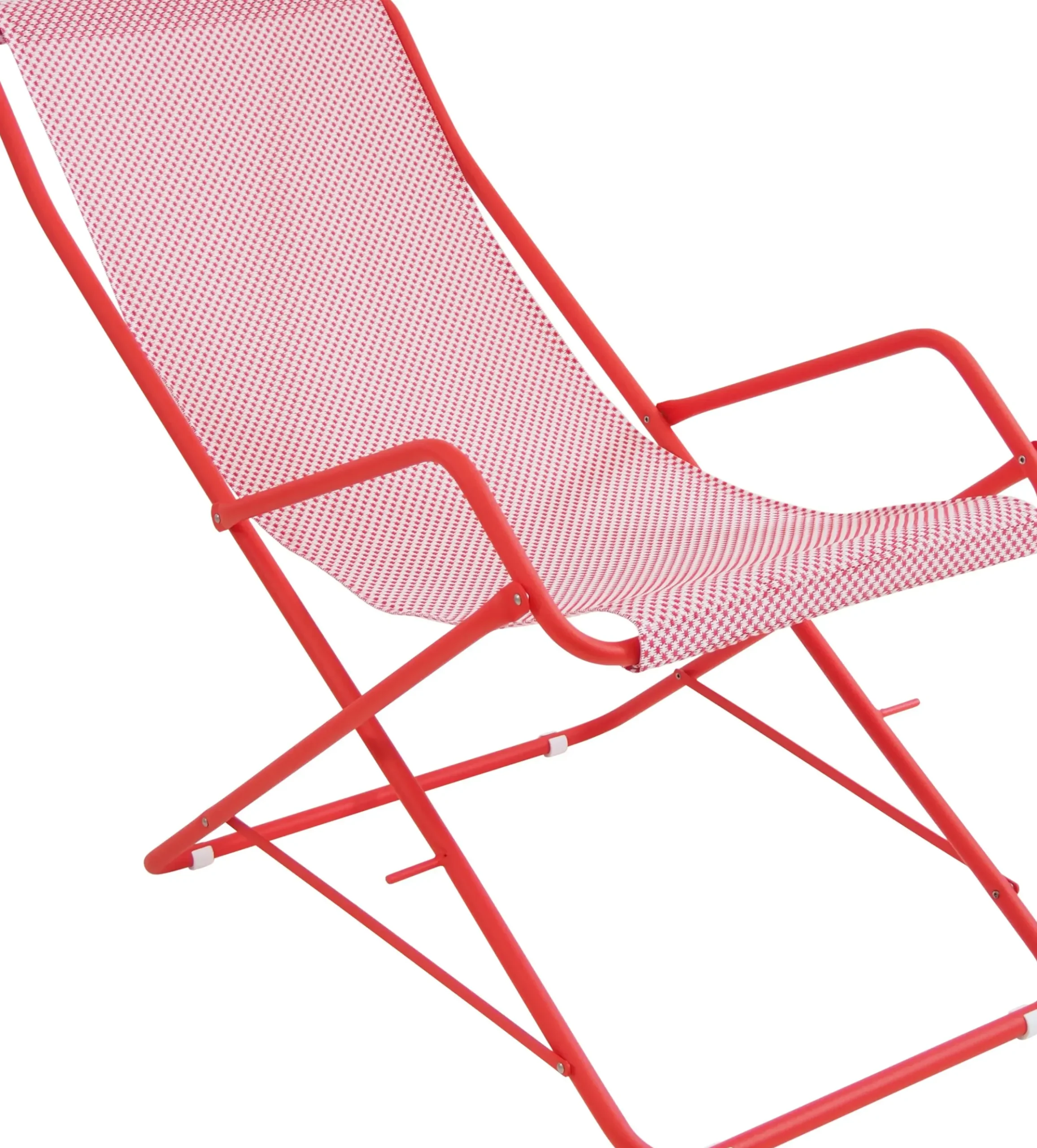 Chaise Longue Pliable Bahama Metal Metal & Tissu - Emu