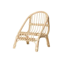 Chaise Pour Poupon Kuku Fibre Vegetale Bois/ Rotin Tresse Main - H 33 Cm - Ferm Living