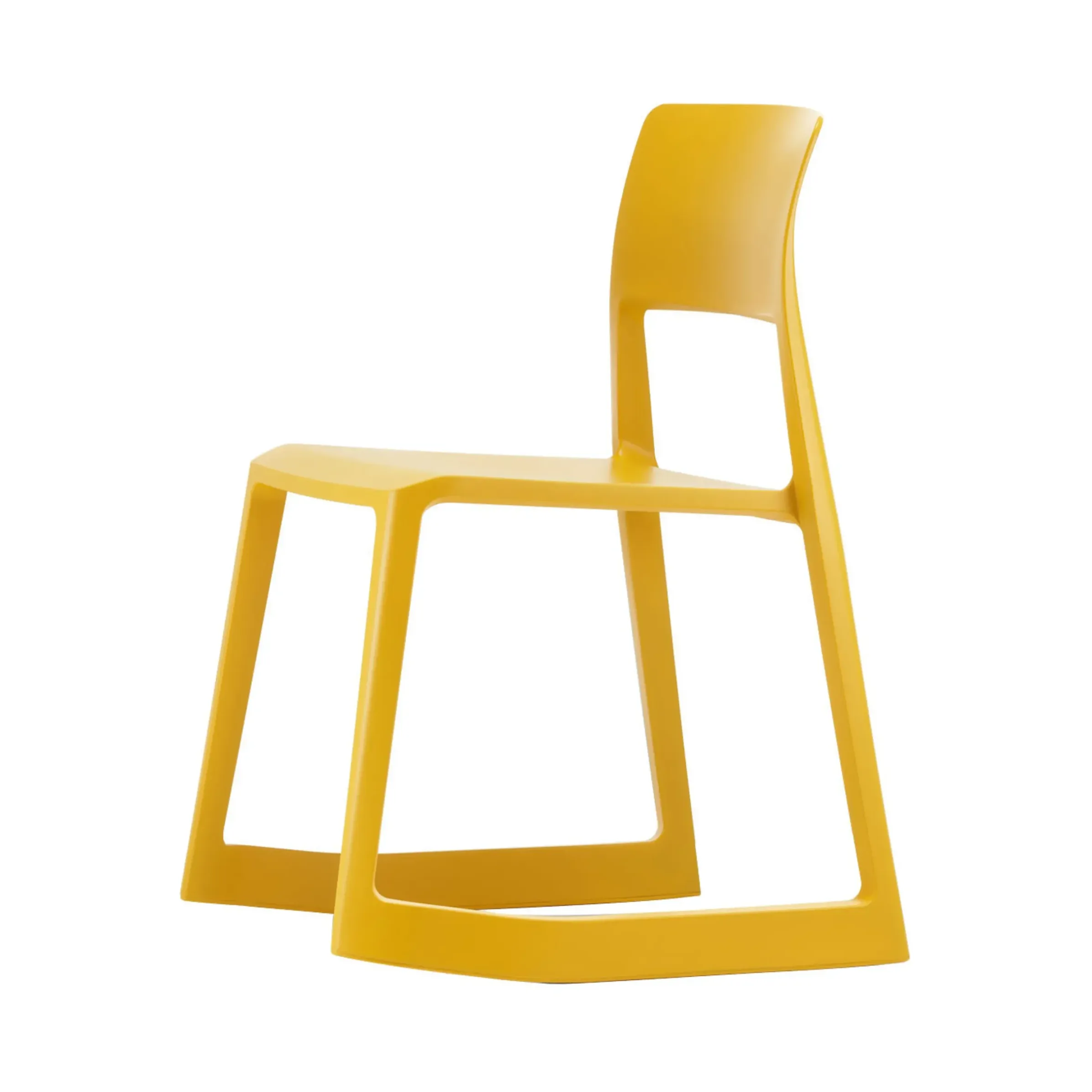 Chaise Tip Ton Plastique Jaune / Inclinable & Ergonomique - Vitra