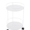 Chariot Guinguette Metal Blanc /O 40 X H 62 Cm - Plateau Plein - Fermob