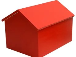 Coffre Maison Bois/ Large - L 45 Cm - Compagnie