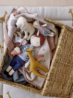 Coffre Nature Fibre Vegetale Beige / Set De 2 - Avec Roulettes / Rotin - Bloomingville
