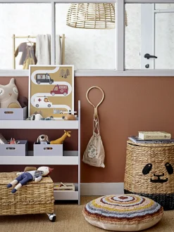 Coffre Nature Fibre Vegetale Beige / Set De 2 - Avec Roulettes / Rotin - Bloomingville