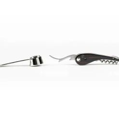 Coffret Sommelier Oeno Collection 4 Metal Marron / Tire Bouchon + Pince A Bouchon Champagne - L'Atelier Du Vin