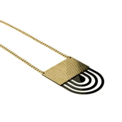 Collier Venusia - Fresia Noir Or Metal - Alessi