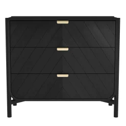 Commode Marius Bois Noir / L 100 X  H 90 Cm - Harto