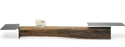 Console Basse Beam Noir Bois Naturel / L 220 Cm - Mogg