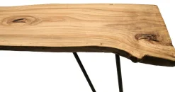 Console Old Times Metal Noir Bois Naturel / L 135 Cm - Zeus