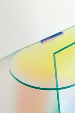 Console Shimmer Verre/ Verre - L 100 X H 84,5 Cm - Glas Italia