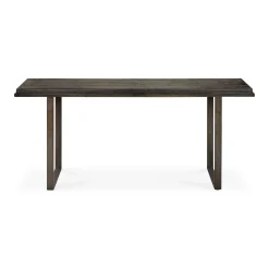 Console Stability Metal Bois Marron Noir / L 170 X H 75 Cm - Sculpte Main - Ethnicraft