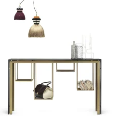 Console Tokyo Metal Papier Grisor / L 150 Cm - Paperstone - Mogg