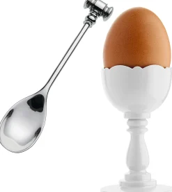 Coquetier Dressed Plastique / Pmma - Avec Cuillere A Oeuf - Alessi