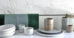 Coquetier Studio Ceramique Blanc / Gres Fait Main - Jars Ceramistes