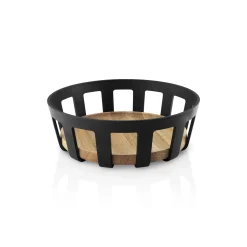 Corbeille A Pain Nordic Kitchen Plastique Noir Bois Naturel / O 21,5 X H 7 Cm - Eva Solo