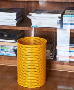 Corbeille A Papier Perforated Medium Metal/ Metal Perfore - O 25 X H 36 Cm - Hay