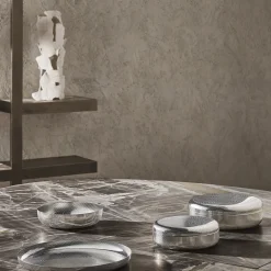 Corbeille Eot - Jm17 Metal / - O 24 Cm / Granulation En Relief - Alessi
